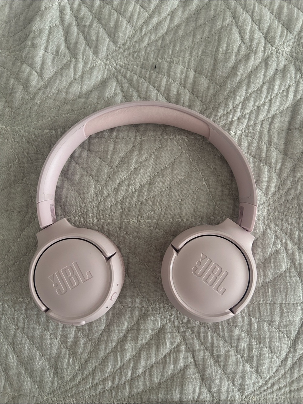 JBL Pale Pink Wireless Over-Ear Headphones